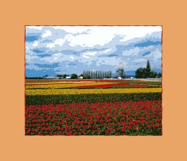 Tulpenfelder 2 von Andreas Gerlach
