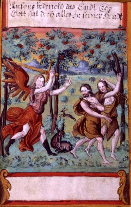 Adam and Eve Expelled from the Garden of Eden von German School