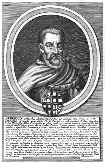 Albert of Brandenburg (xylograph) von German School