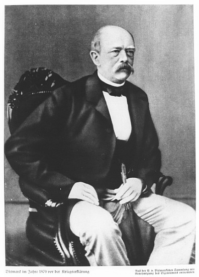 Bismarck in 1870 before the Declaration of War von German School
