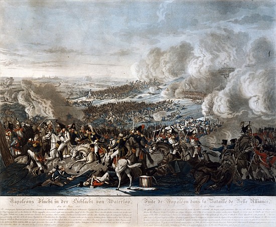 Napoleon''s flight from the Battle of Waterloo, 18th June 1815 von German School