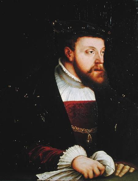Portrait of Charles V (1500-58) von German School