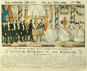 Silver wedding anniversary of Frederick William IV of Prussia and his wife Elizabeth Ludovika of Bav