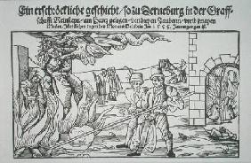 Three Witches Burned Alive, pamphlet illustration