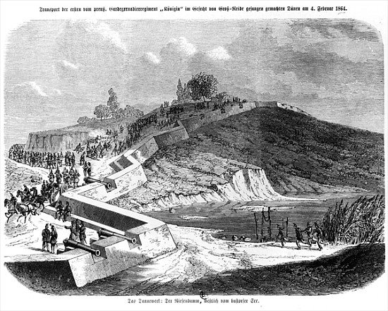 War of Duchies, Danish fortifications, illustration from ''Illustrierte Kriegsberichte aus Schleswig von German School