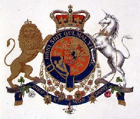 Crest of the King of the United Kingdom of Great Britain and Ireland, Defender of the Faith and King 19th