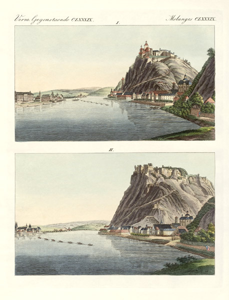 Picturesque views of the Rhine von German School, (19th century)