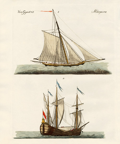 Ships von German School, (19th century)