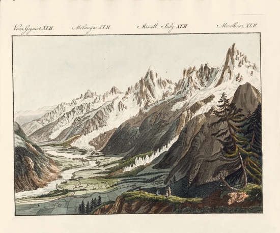 Alpen Glacier von German School, (19th century)