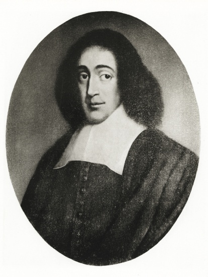 Baruch Spinoza von German School, (19th century)