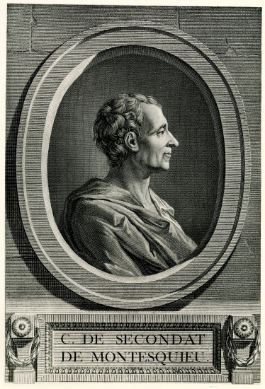 Charles de Secondat de Montesquieu von German School, (19th century)