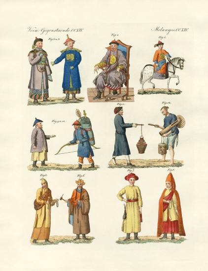 Chinese dresses von German School, (19th century)