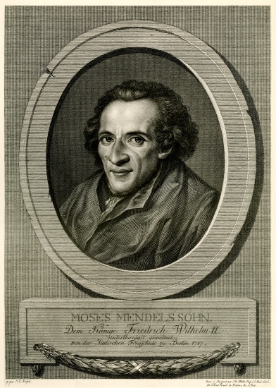Moses Mendelssohn von German School, (19th century)