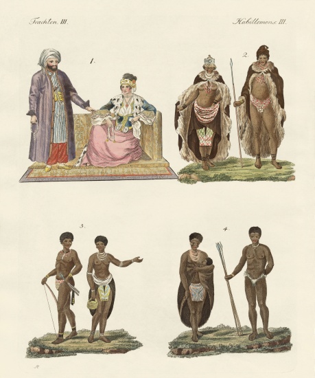 People from Africa von German School, (19th century)