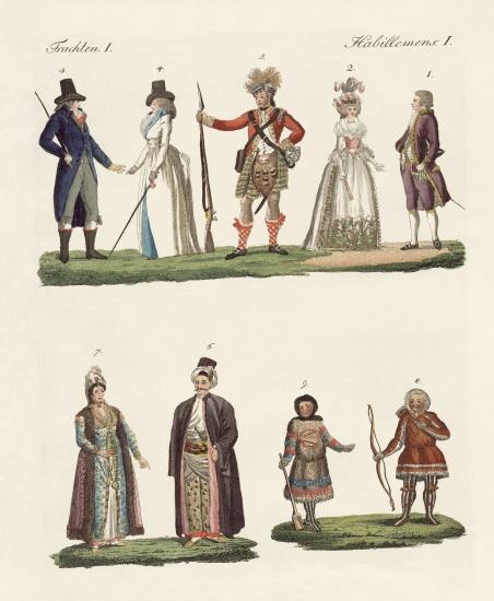 People from Europe von German School, (19th century)