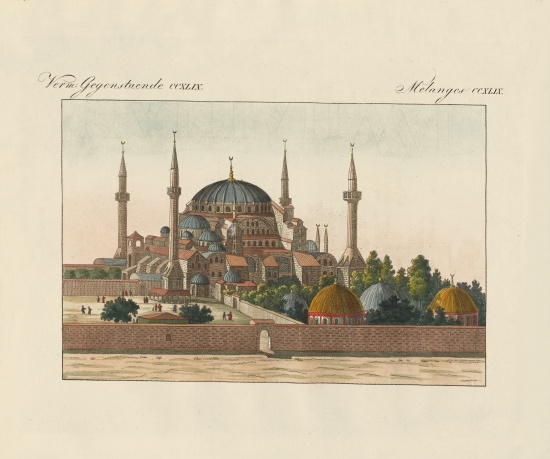 Saint-Sophia Cathedral in Constantinople von German School, (19th century)