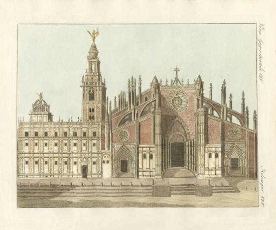 The cathedral or metropolitan church of Seville von German School, (19th century)