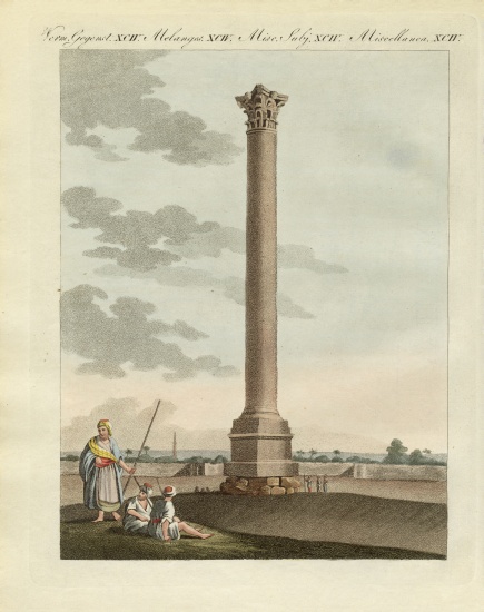 The Pompeian column von German School, (19th century)