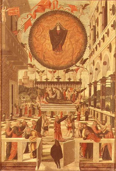 The Dormition and Assumption of the Virgin von Gerolamo  da Vicenza