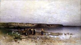 Lake Balaton with the Shore of Akarattya 1885