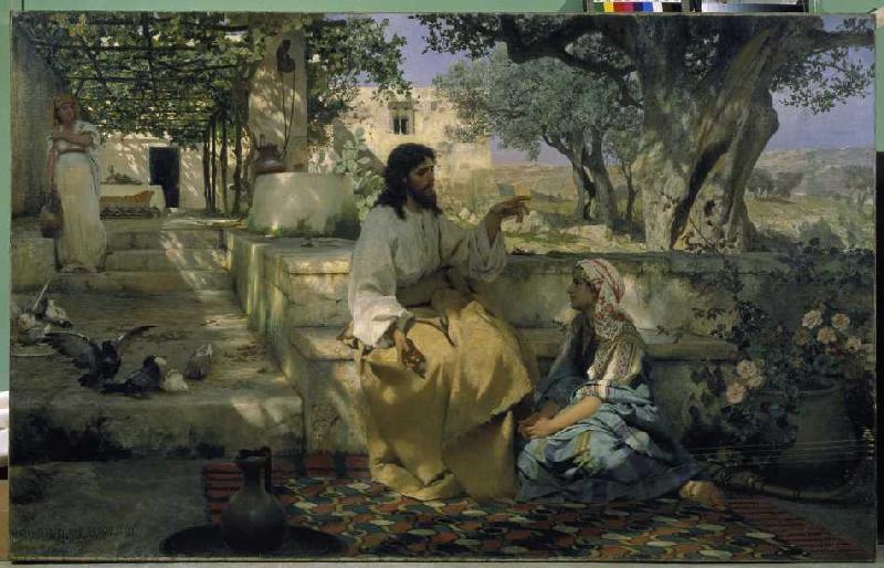 Christus und die Sünderin von Henryk  G.I. Semiradski