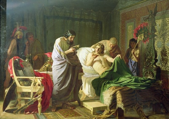 Confidence of Alexander the Great into his physician Philippos von Henryk  G.I. Semiradski