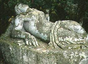 Sleeping Nymph, from the Parco dei Mostri (Monster Park) gardens laid out between 1550-63 by the Duk