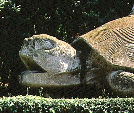 The Giant Tortoise, from the Parco dei Mostri (Monster Park) gardens laid out between 1550-63 by the von Giacomo Borozzi  da Vignola