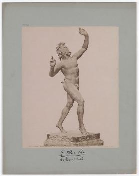 Napoli: Museo Nazionale, Fauno danzante, bronzo trovato a Pompei nel 1830, No. 5276