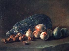 Still Life of Fruit and Nuts