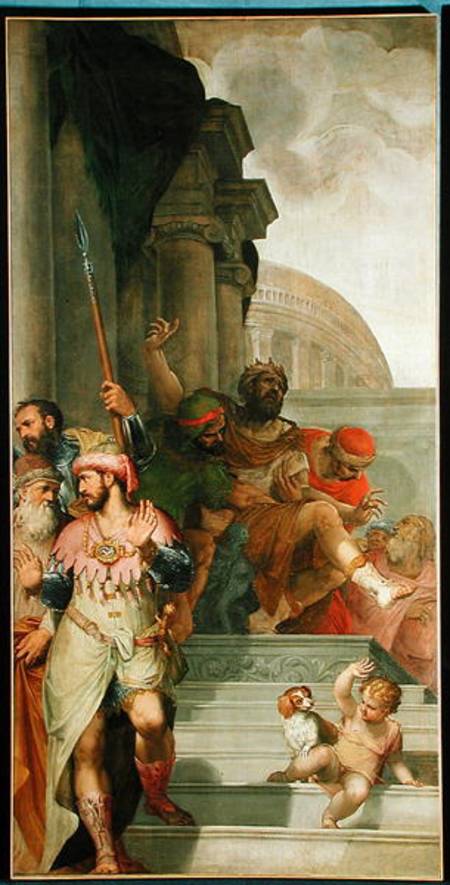 Saul returning to his family von Giambattista Farinati