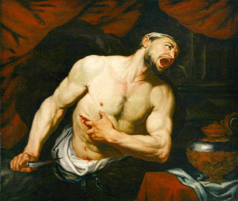 The Death of Cato of Utica (oil on canvas) von Gian Battista Langetti