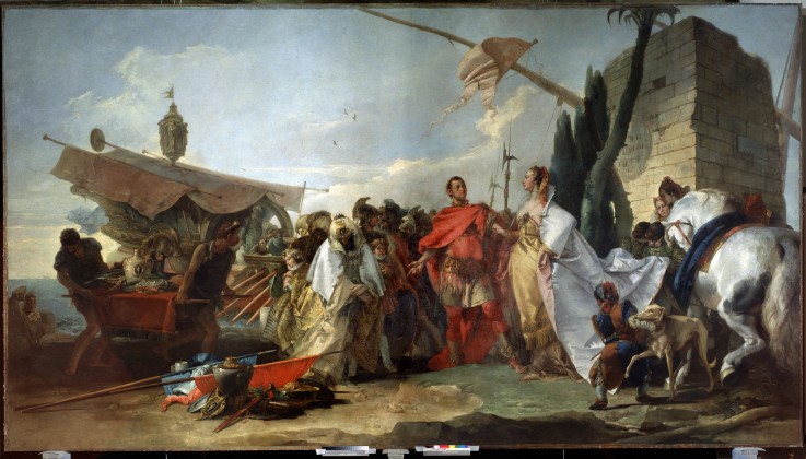 Caesar begegnet Kleopatra von Giandomenico Tiepolo