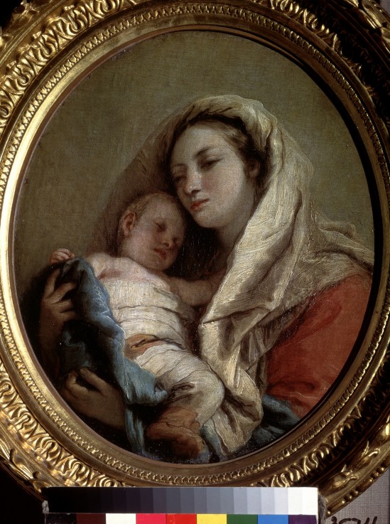 Maria mit dem schlafenden Christuskind von Giandomenico Tiepolo