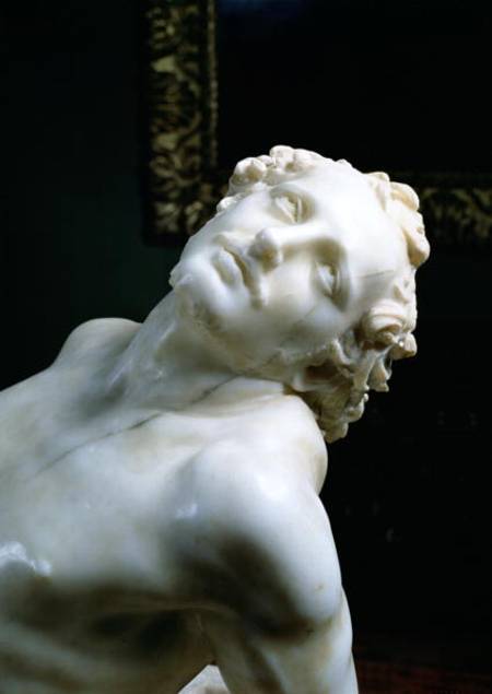 The Martyrdom of St. Lawrence, detail of the head of the saint von Gianlorenzo Bernini