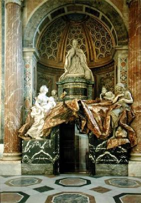 Monument to Alexander VII (1599-1677)in the north transept 1672-78