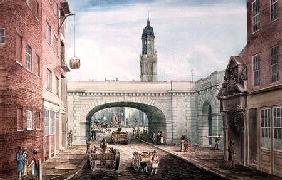 Lower Thames Street with the Entrance to Fishmongers' Hall 1831