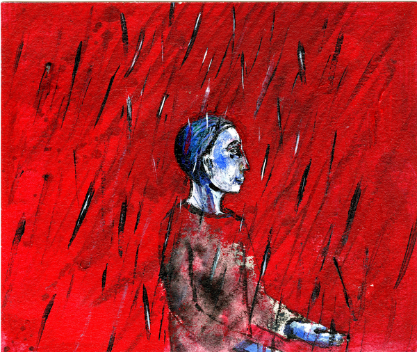 Red Night, Blue Rain von Gigi Sudbury