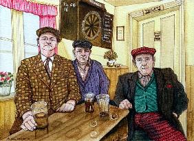 Three Men in a Pub, 1984 