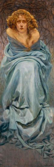 The Pain, Gemälde von Kienerk George (1869-1948) 1900