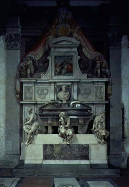 Monument to Michelangelo Buonarroti (1475-1564) von Giorgio Vasari