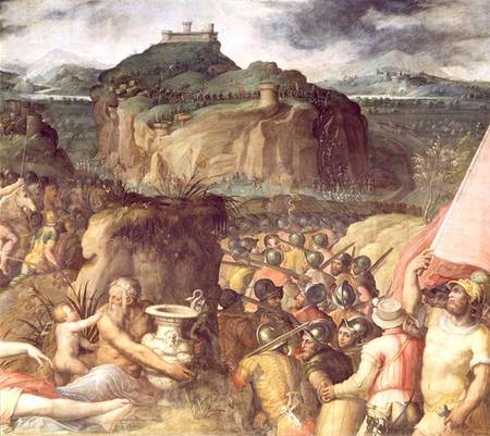 The Siege of San Leo  (detail) von Giorgio Vasari