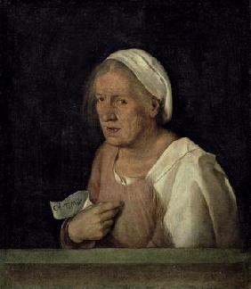 La Vecchia (The Old Woman) after 1505 (oil on canvas) 1645