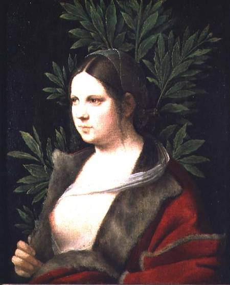 Portrait of a Young Woman (Laura) von Giorgione (eigentl. Giorgio Barbarelli oder da Castelfranco)