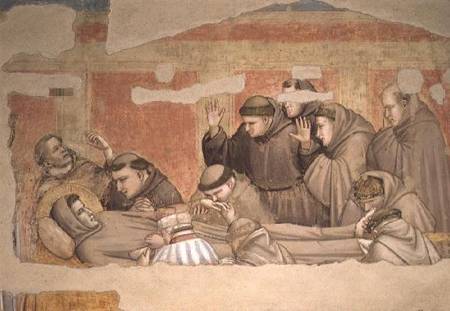The Death of St. Francis, from the Bardi Chapel von Giotto (di Bondone)