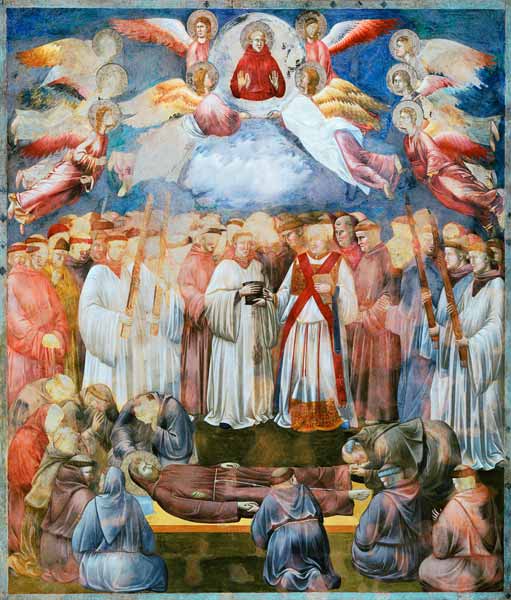 The Death of St. Francis von Giotto (di Bondone)