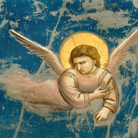 Giotto, Flucht nach Aegypten, Engel
