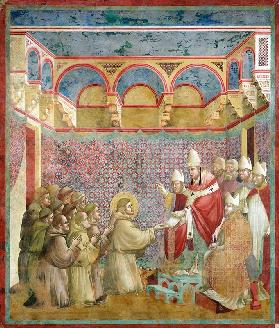 St. Francis Receives Approval of his `Regula Prima' from Pope Innocent III (1160-1216) in 1210 1297-99