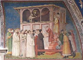 Der hl. Franziskus erweckt den Juengling von Sessa vom Tode 1320