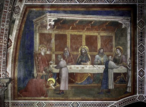 Christus und Maria Magdalena im Hause des Pharisaeers von Giotto (Schule)